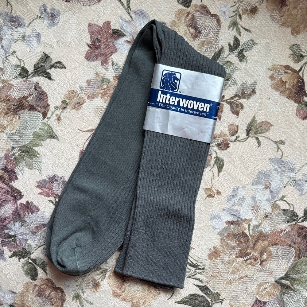 Long Gray Men's Socks
